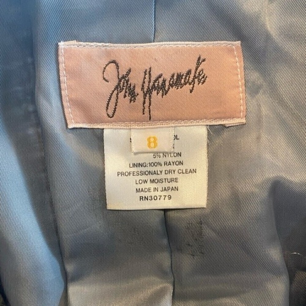John Wanamaker Wool Silk Blend Tweed Blazer Women’s size 8 - Picture 4 of 9
